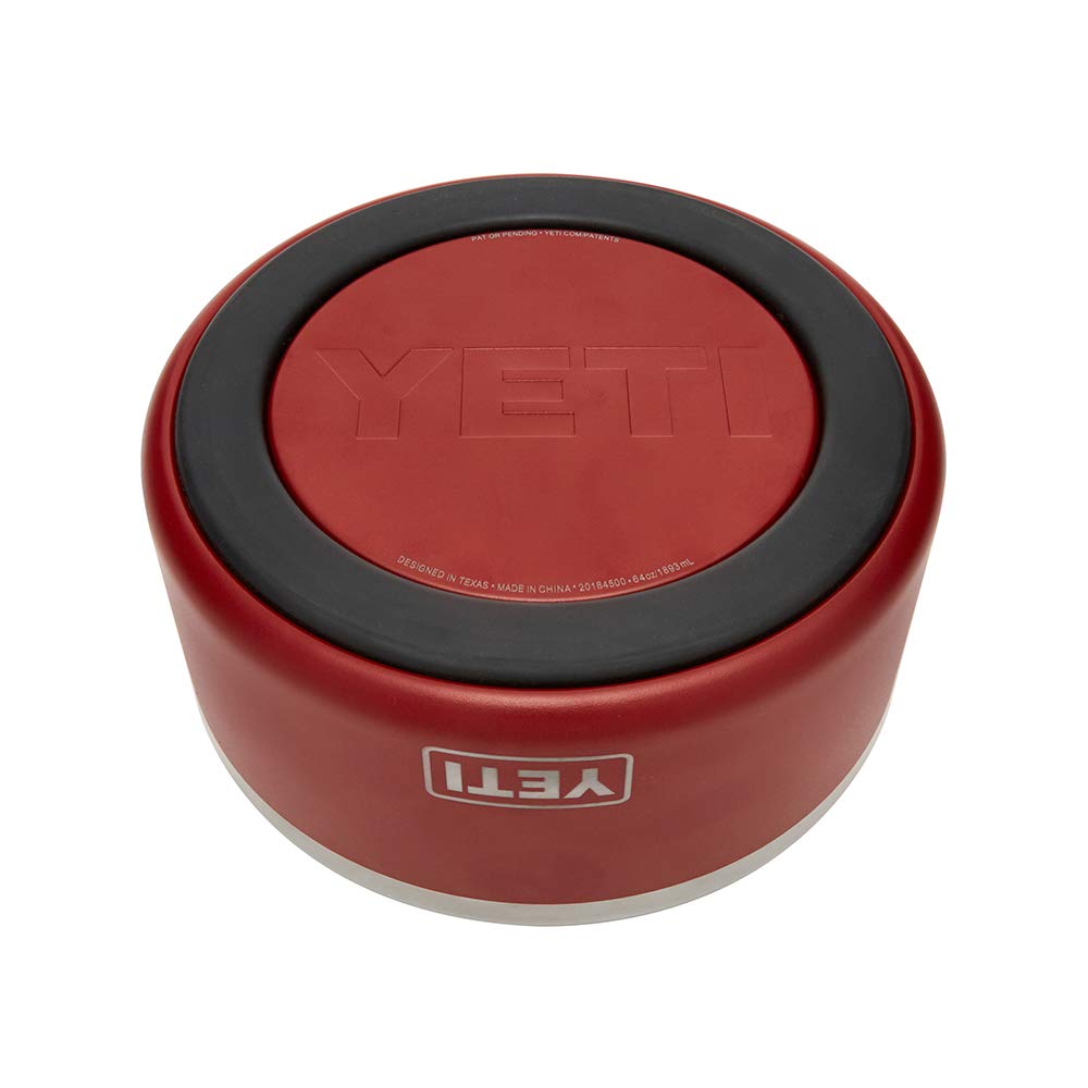 YETI Boomer 8, Stainless Steel, Non-Slip Dog Bowl, Holds 64 Ounces, Brick Red