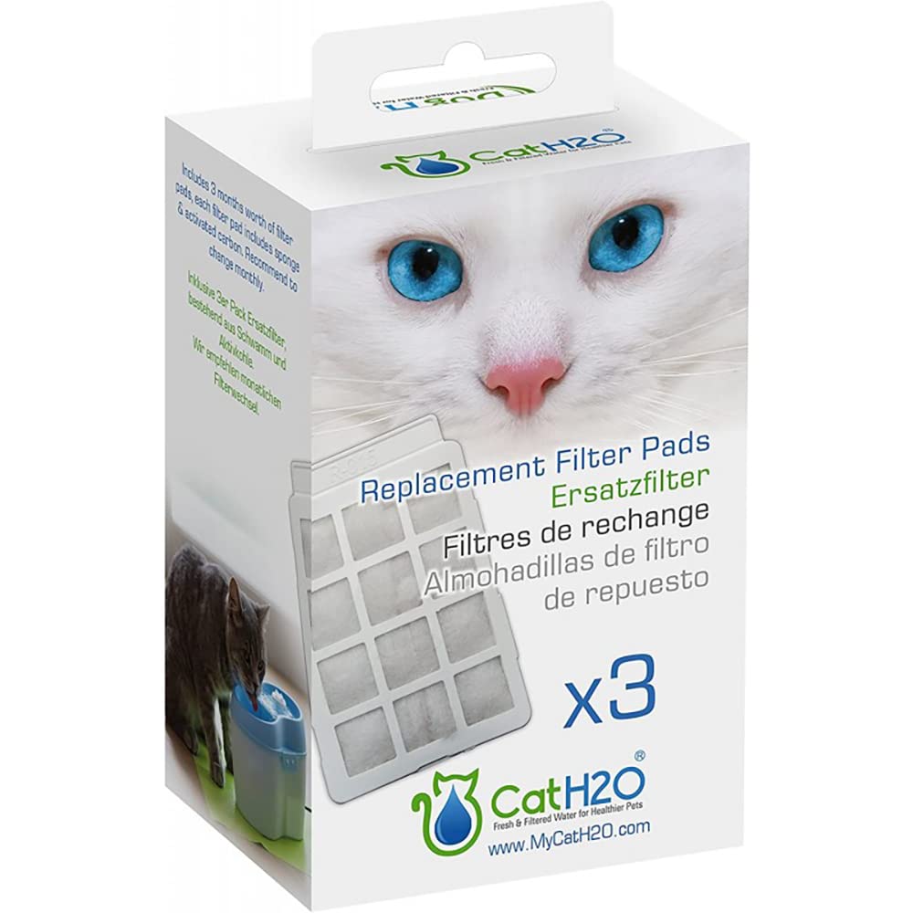 Cath2O 6 Pack Of Replacement Filter Pads For Drinking Fountain