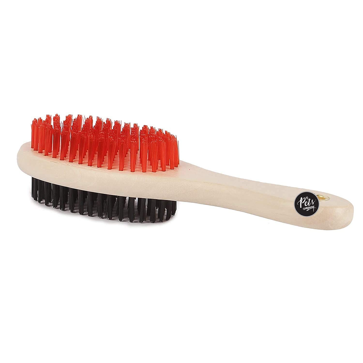 The Pets Company Dog Grooming Wooden Double Sided Brush For Dogs & Puppies,Small