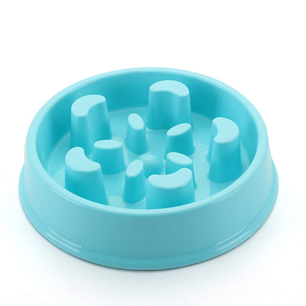 Pups&Pets Slow Feeder Plastic Bowl, Non Slip And Durable Tray Fun Feeder Interactive Bloat Stop Dog Bowl (Color As Per Available