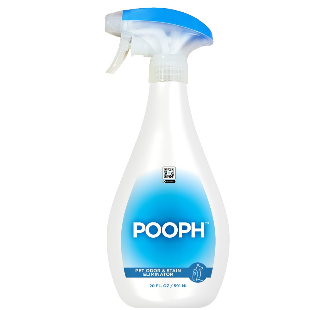 Pooph Pet Odor Eliminator, 20oz Spray  Dismantles Odors on a Molecular Basis, Dogs, Cats, Freshener, Urine, Poop, Pee, Deodoriz