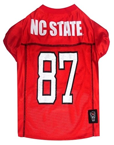 Pets First NCAA College North Carolina State Wolfpack Mesh Jersey for DOGS & CATS, Medium. Licensed Dog Jersey with your Favorit