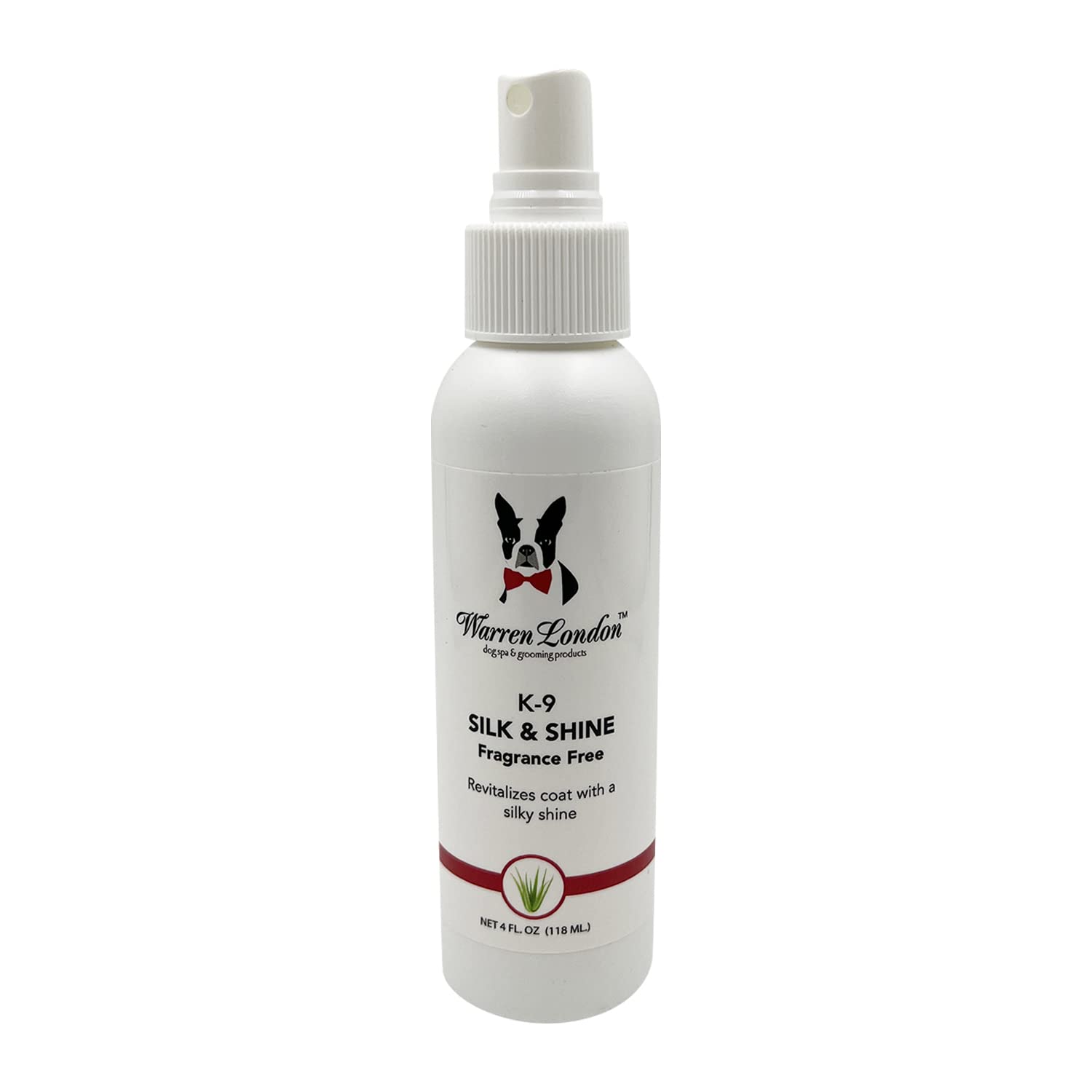 Warren London K9 Silk & Shine – Easy To Use Leave In Conditioner For Your Dog’S Soft Bright Coat – No Fragrance, Spray Bottle, Made In The Usa – 4Oz