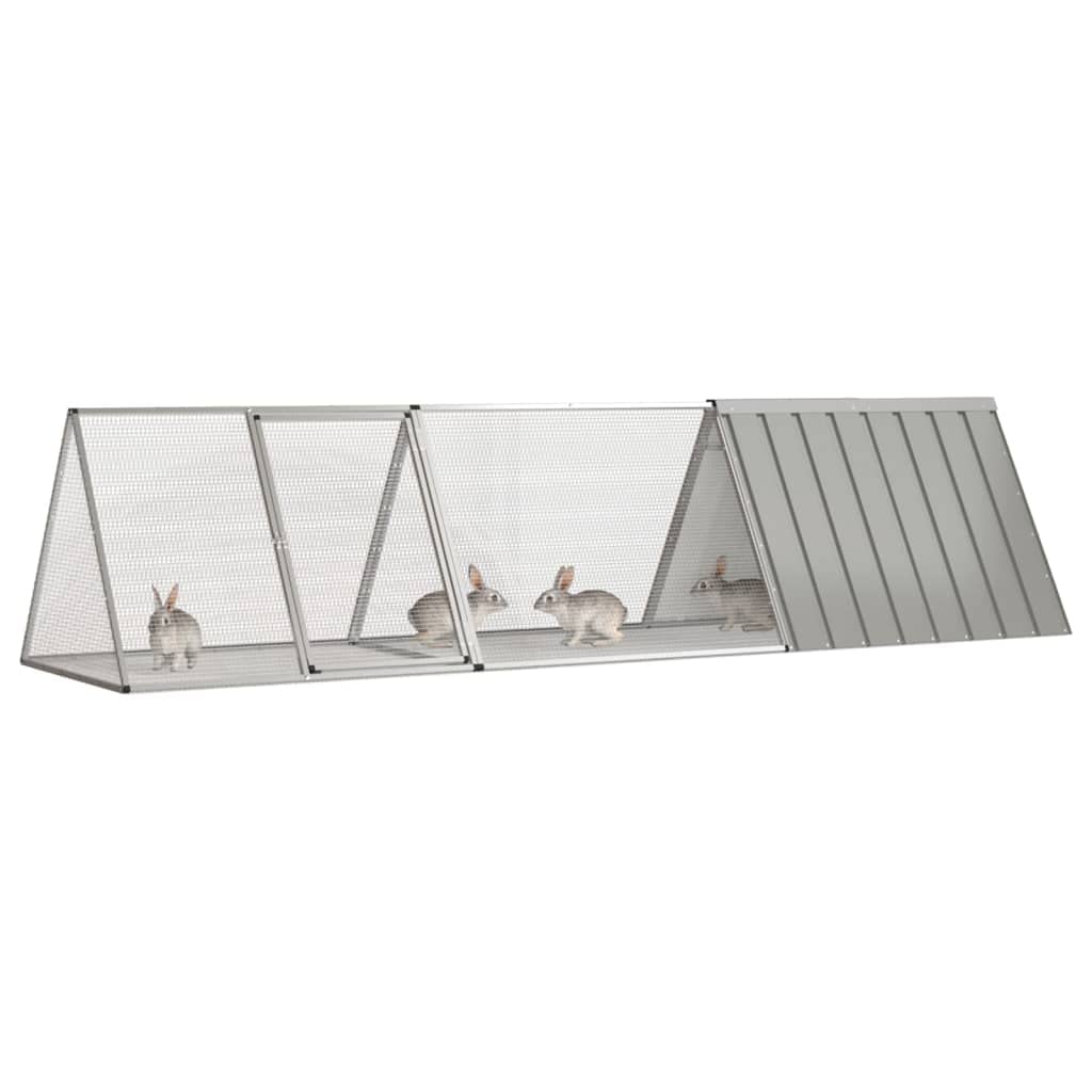vidaXL Rabbit Cage, Rabbit Hutch House Garden Small Animal Cage, Rabbit Run for Outdoor Backyard Farm Use, Rabbits Habitat Cage,
