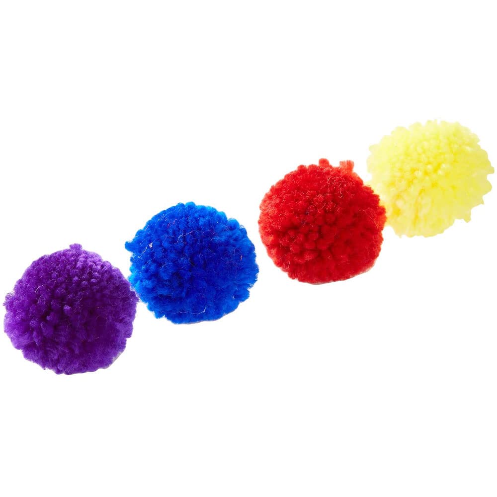 Colorful Catnip-Filled Wool Pom Poms By Spot
