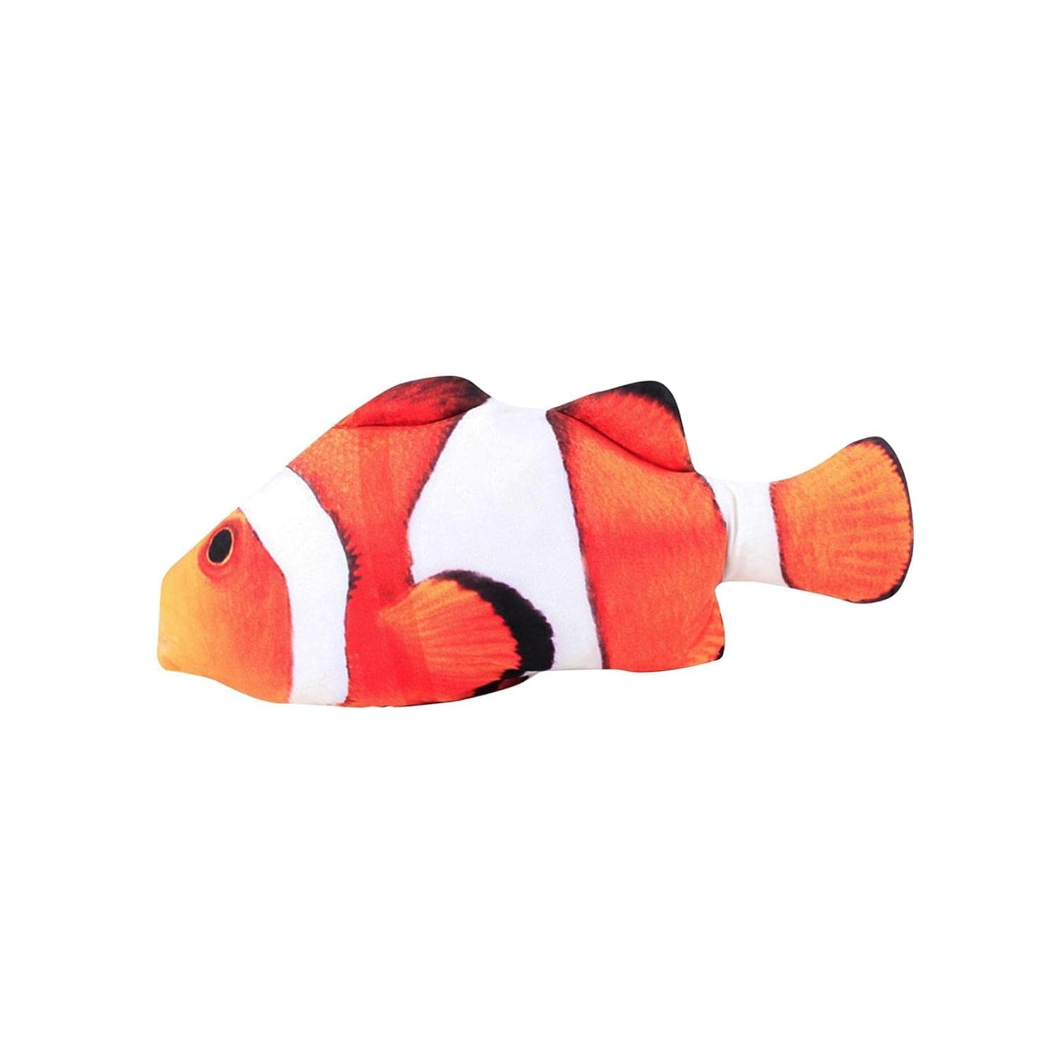 D&C Paws Catnip Fish Toy For Cats, Plush Stuffed Clownfish Simulation Cat Toy (18 Cm)