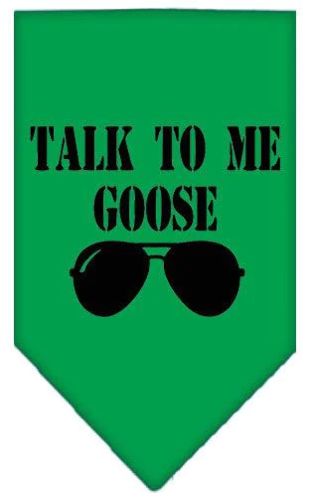 Pet and Dog Bandana Screen Printed, "Talk To Me Goose" Cocoa Small