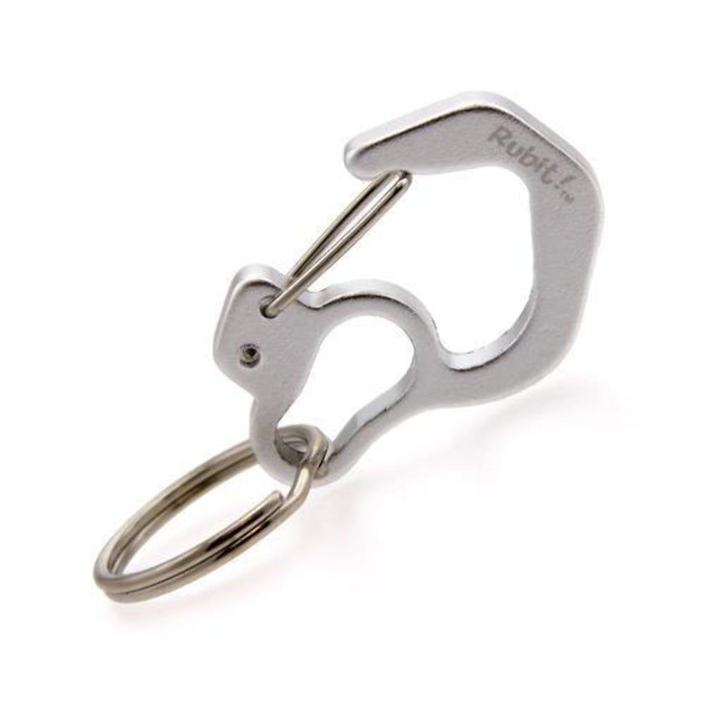 Rubit Medium Curve Aluminum Dog Tag Clip - Silver