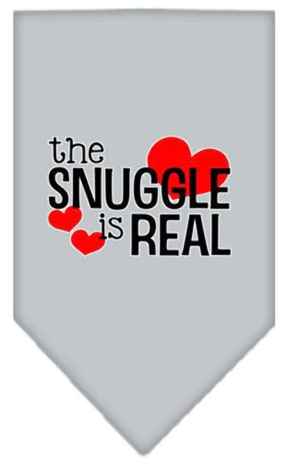 Mirage Pet Product The Snuggle is Real Screen Print Bandana Red Large