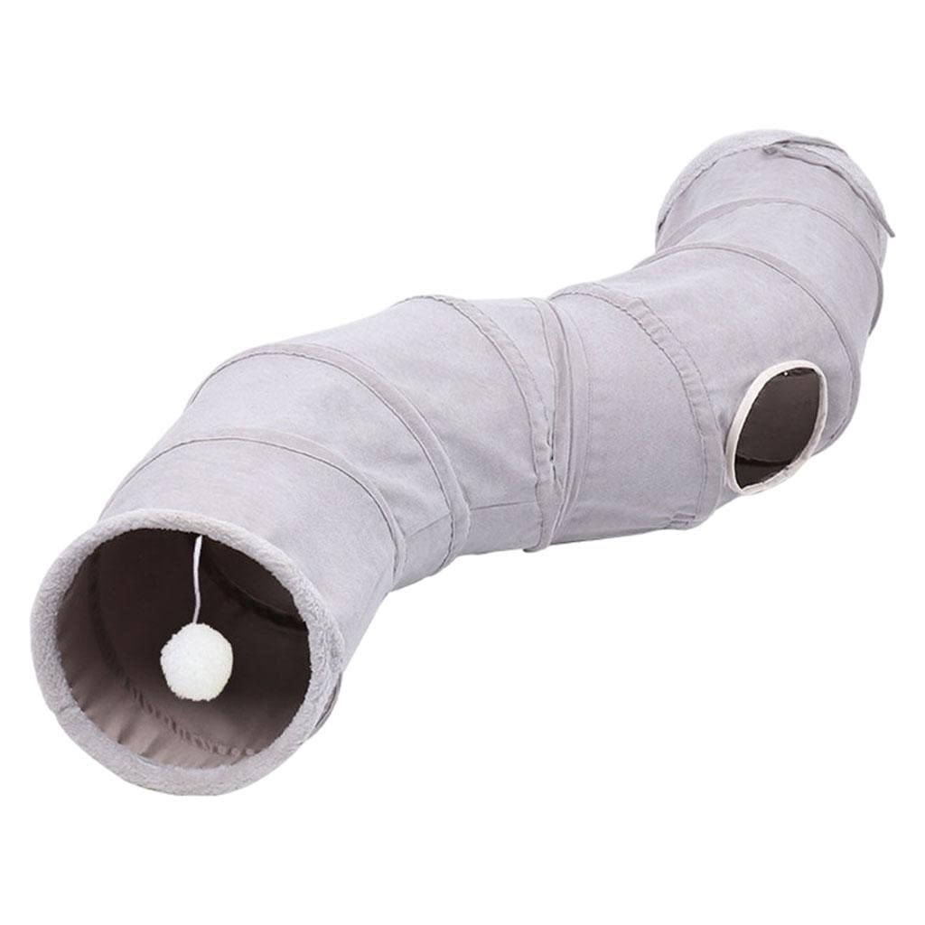 Lyla Soft Collapsible Cat Tunnel Toy Interactive Toy Bed Tent For Indoor Cats