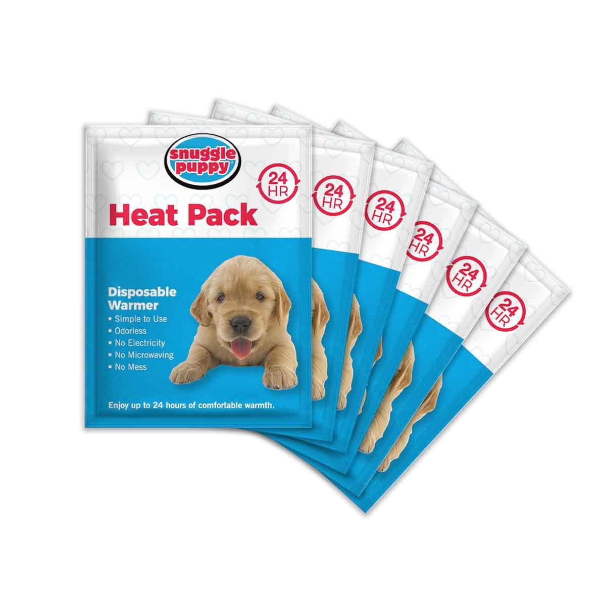 Smartpetlove Replacement Heat Packs For Snuggle Puppy. 6 Replacement Odourless, Long Lasting Disposable Hand Warmers Made With All Natural Ingredients