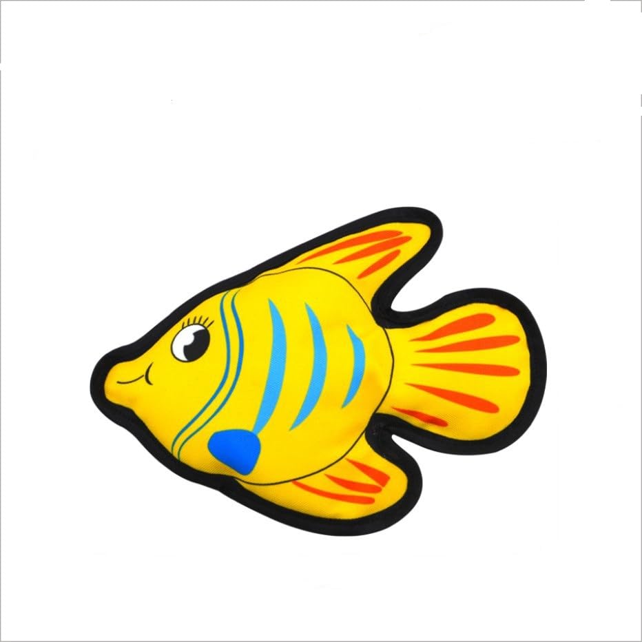 Petz R Us Pet Squeaky Chew Toy Fish For Dogs & Cats  Interactive, Durable, NonToxic Toy For Play, Chewing, And Dental HealthY
