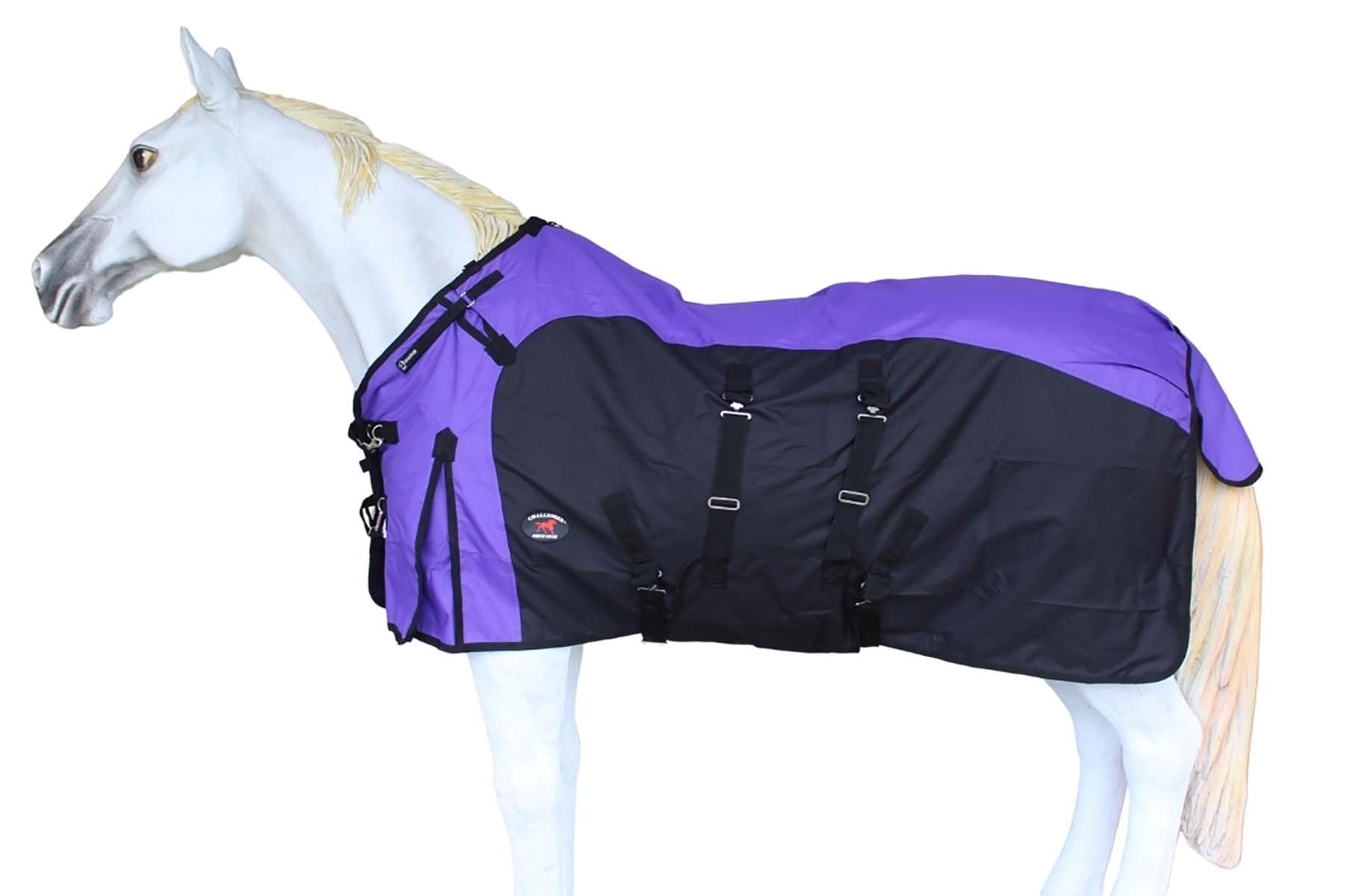 Challenger 82' 1200D Turnout Waterproof Fleece Lined Medium Winter Blanket Sheet 384Lg