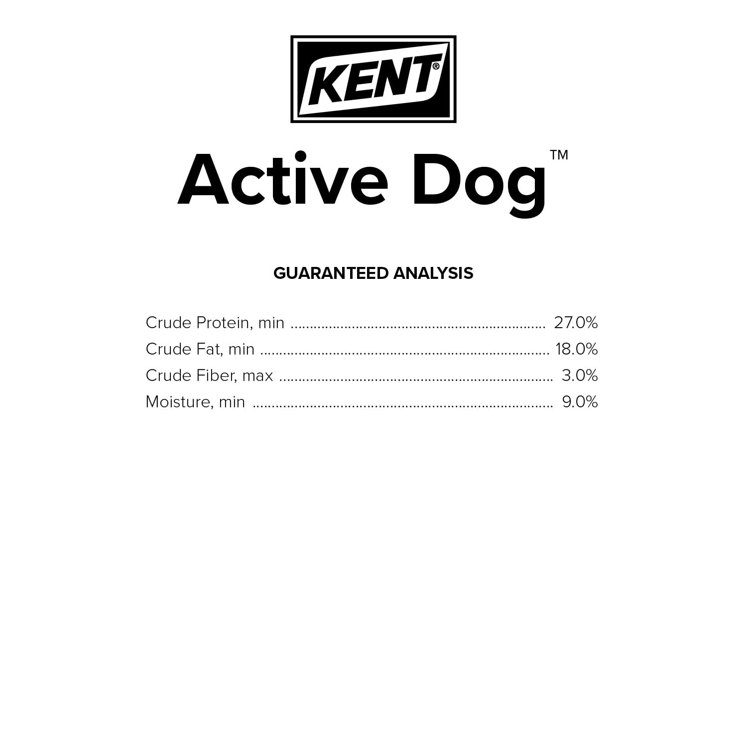 KENT 40lb Active Dog Food