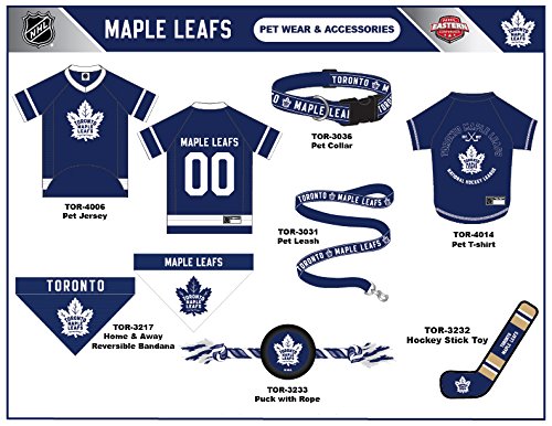 Pets First NHL Toronto Maple Leafs Jersey for Dogs & Cats, Medium. - Let Your Pet be a Real NHL Fan!