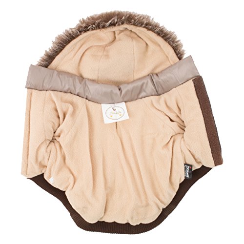 Pet Life Classic Metallic Fashion Pet Dog Coat Jacket Parka W/ 3M Insulation And Removable Hood, X-Large, Metallic Grey