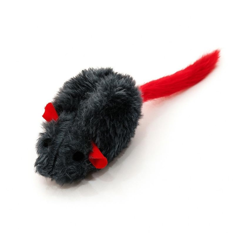 Kittupet Interactive Cat Feather Toy, Melody Chaser Chirpy Mouse Cat Plush Squeak Toy For Indoor Cats