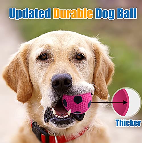 Wieppo Soft Squeaky Dog Ball 2.56”, Latex Squeaky Dog Toys For Medium Dogs And Small Dogs To Fetch, Chase 3Pcs (2.56Inch, For Medium Breeds)