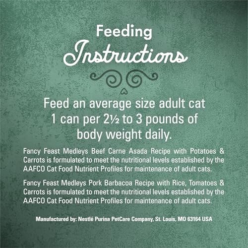 Purina Fancy Feast Medleys Latin America Wet Cat Food Variety Pack - (Pack of 2) 12 ct. Cans
