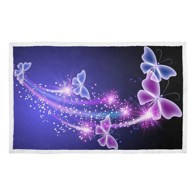 Butterflies Warm Print Pet Blanket Bed Cover for Dogs Blankets
