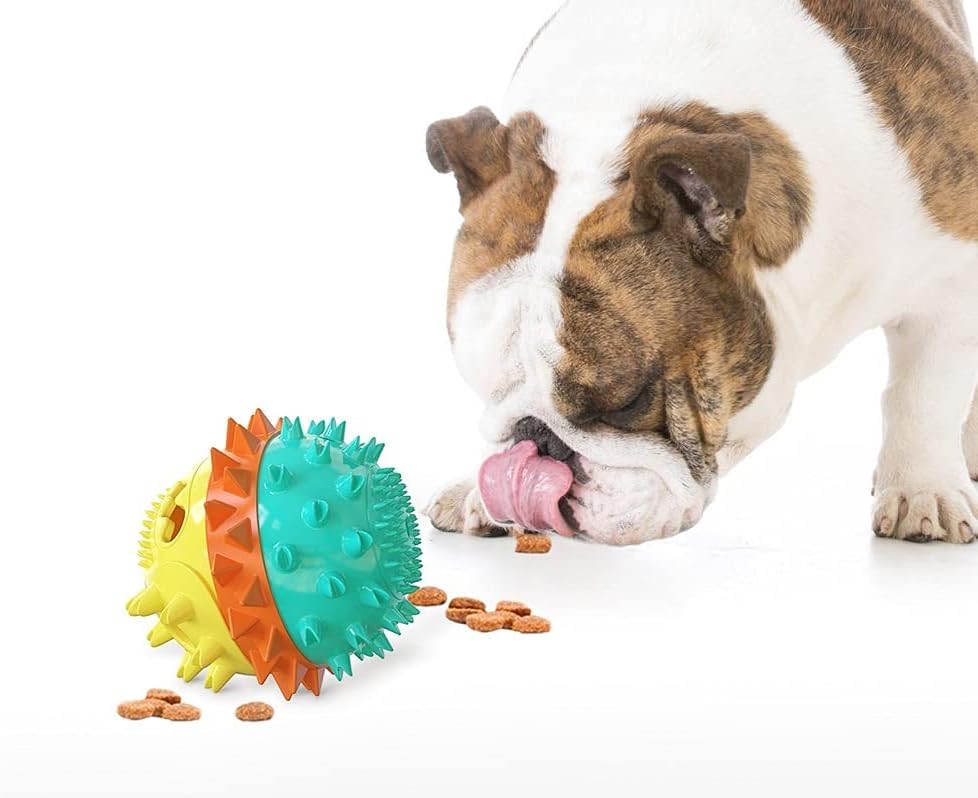 Petvogue Dog Toys For Aggressive Chewers, Dog Ball Chew Treat Toy, Interactive Indestructible Tough Puppy Puzzle Toy With Bite R