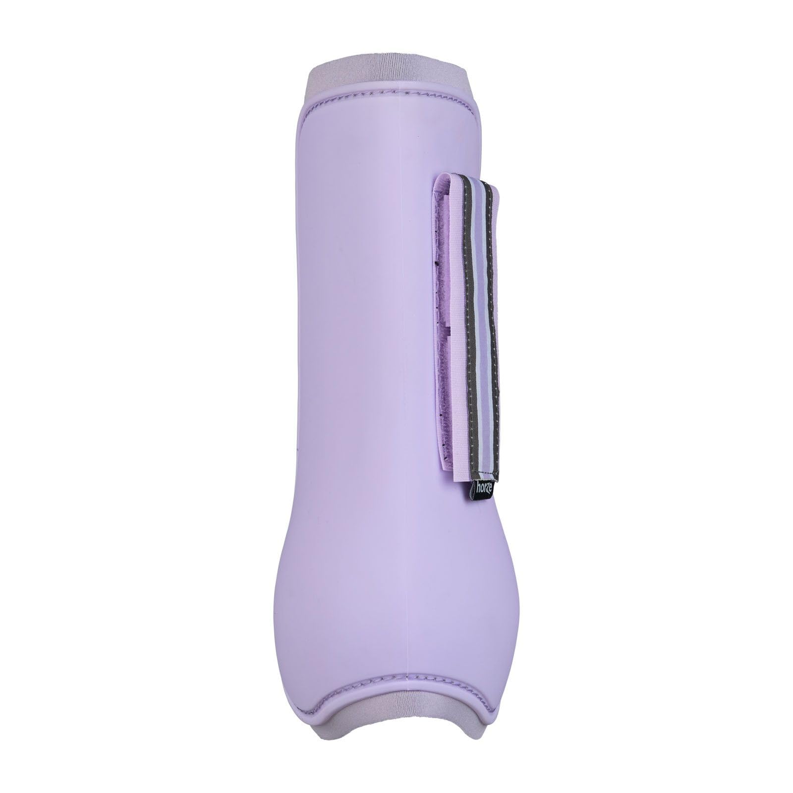 Horze Adepto Open Front Tendon Boots | Durable Shell With Neoprene Lining - Languid Lavender Purple - Horse