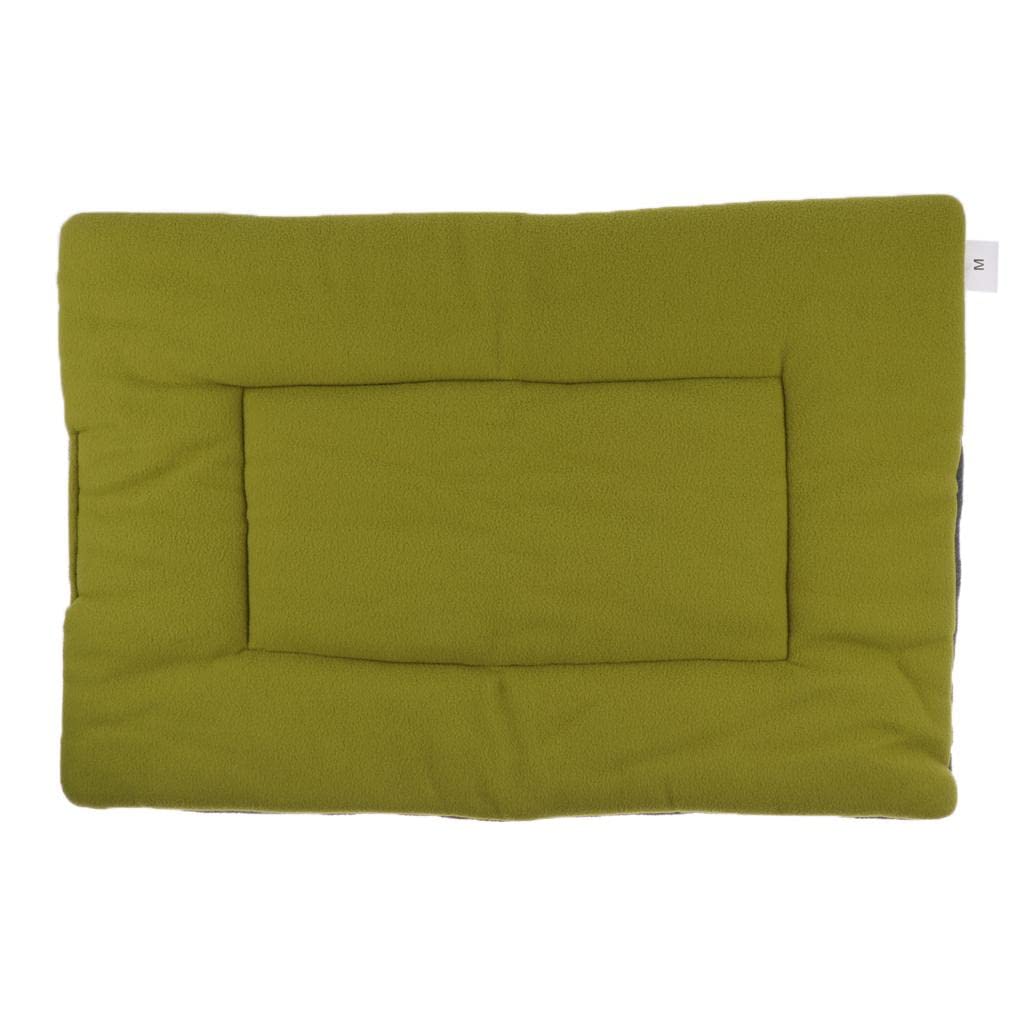 Bnf Warm Soft Pet Dog Puppy Cat Kennel Cage Pad Bed Cushion Fleece Mat Nest Green M | Pet Supplies | Dog Supplies | Blankets