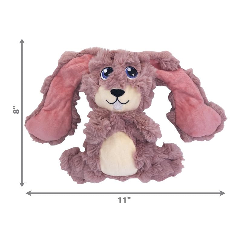 Kong Scrumplez Dog Toy - Soft Plush Squeaker Toy For Interactive Play, Stuffed With Extra-Squeaky Fun, Durable And Engaging For