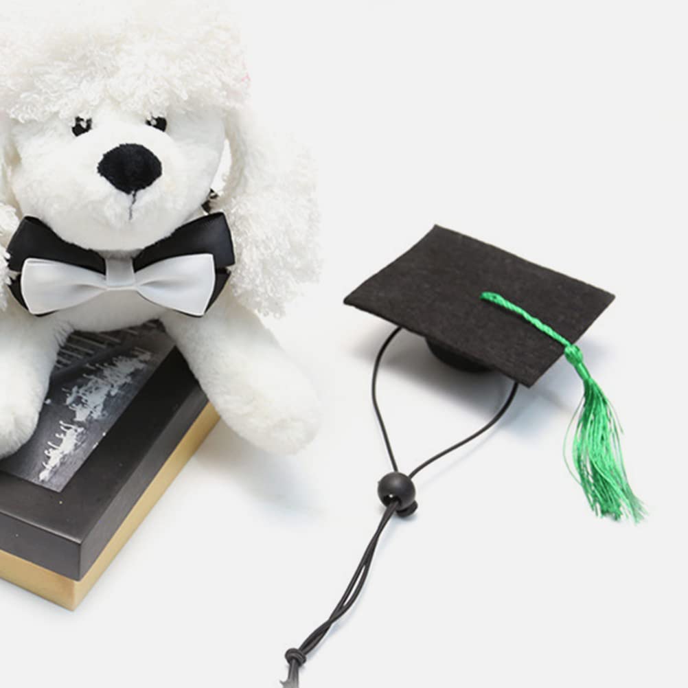 Luozzy Dog Graduation Cap Pet Graduation Caps Small Cat Puppy Graduation Hats With Green Tassel For Pet Graduation Birthday Part