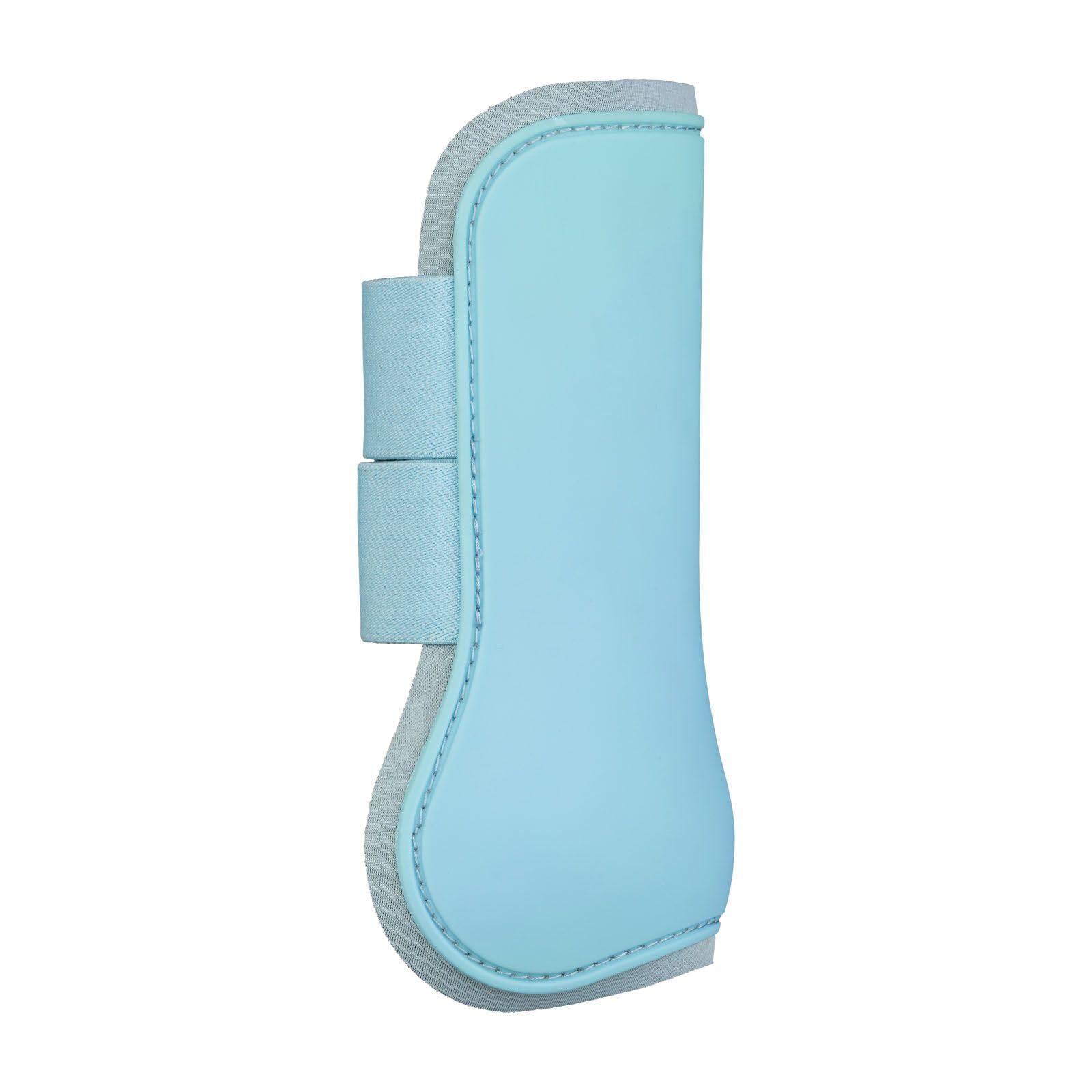 Horze Adepto Open Front Tendon Boots | Durable Shell With Neoprene Lining - Canal Blue - Cob