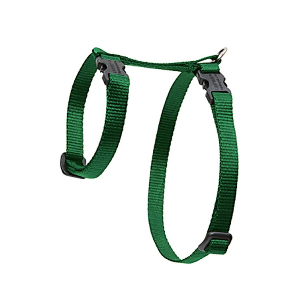 LupinePet Basics 1/2 Green 12-20 H-style Harness for Small Pets
