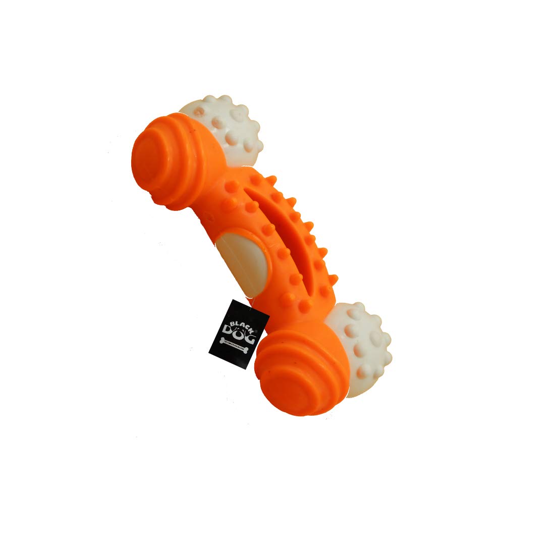 Black Dog Dog Toys For Chew Bone Dental Teething Toy For Aggressive Chewers And All Breeds Dogs And Puppies (Color May Vary)