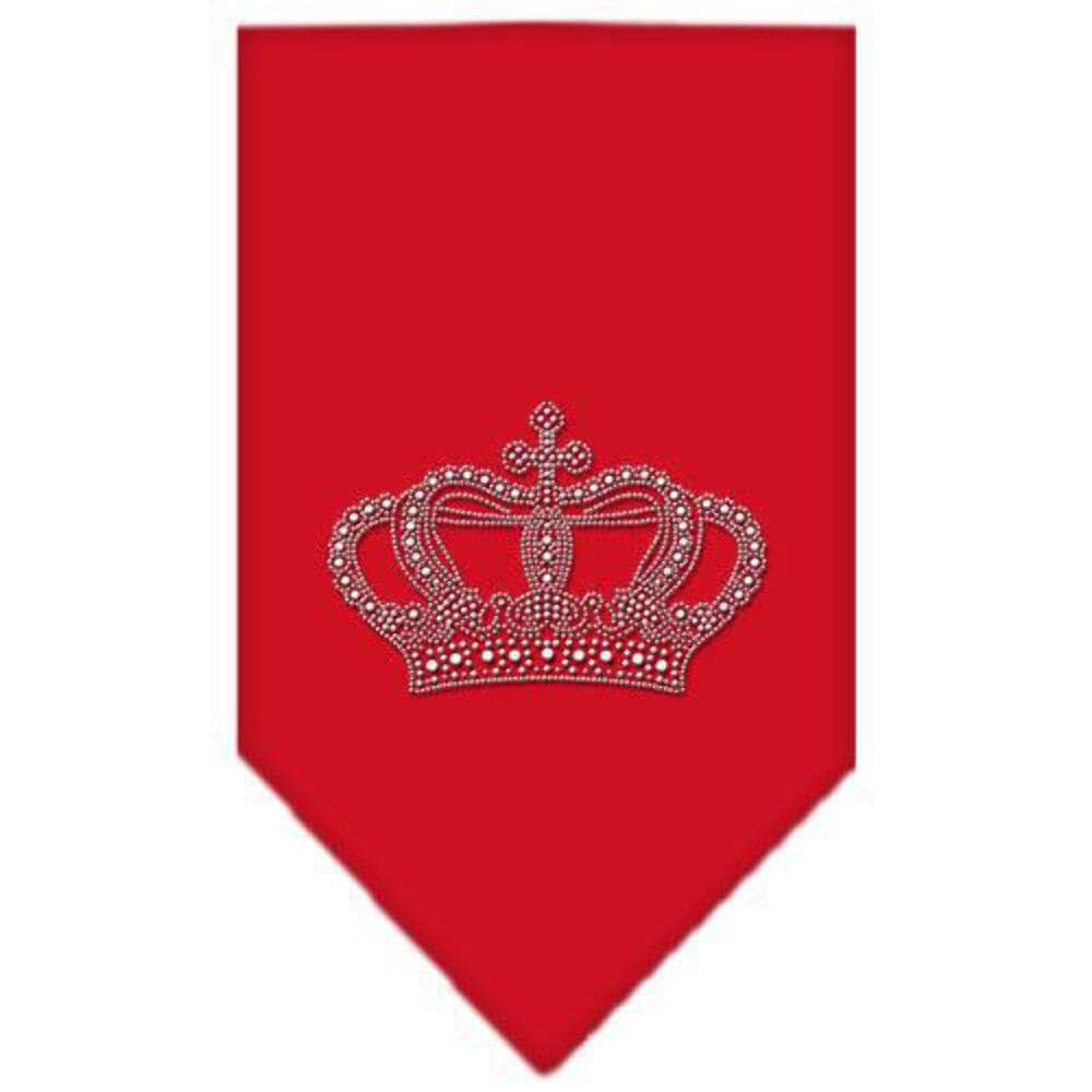 Mirage Pet Products Crown Rhinestone Bandana, Small, Purple