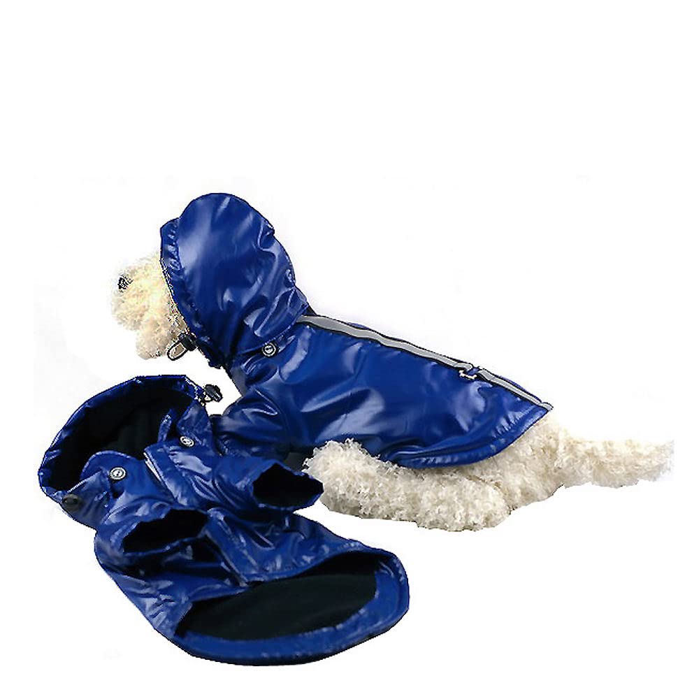 Pet Life Reflecta-Sport Rain Jacket, Dark Blue, Small