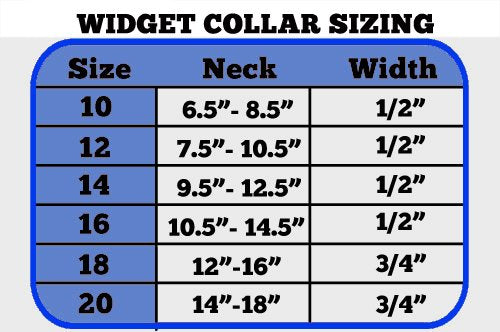 Mirage Pet Products Heart Widget Dog Collar, Size 12, Bright Pink/Silver