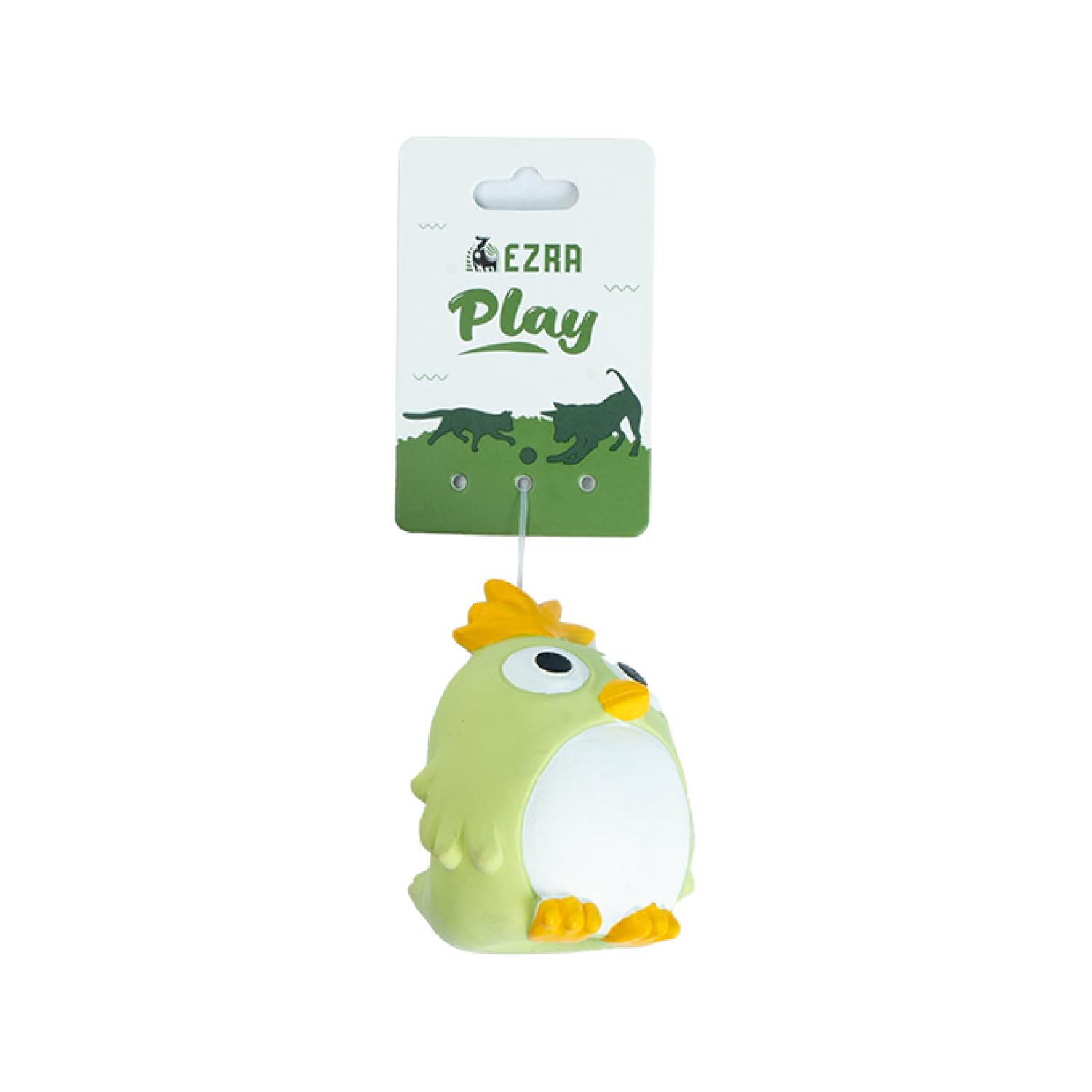 Ezra Play Latex Squeaky Young Chicken Bird Dog Toy | Durable NonToxic Latex Chew Toy For Dogs | Fun Interactive Play & Training