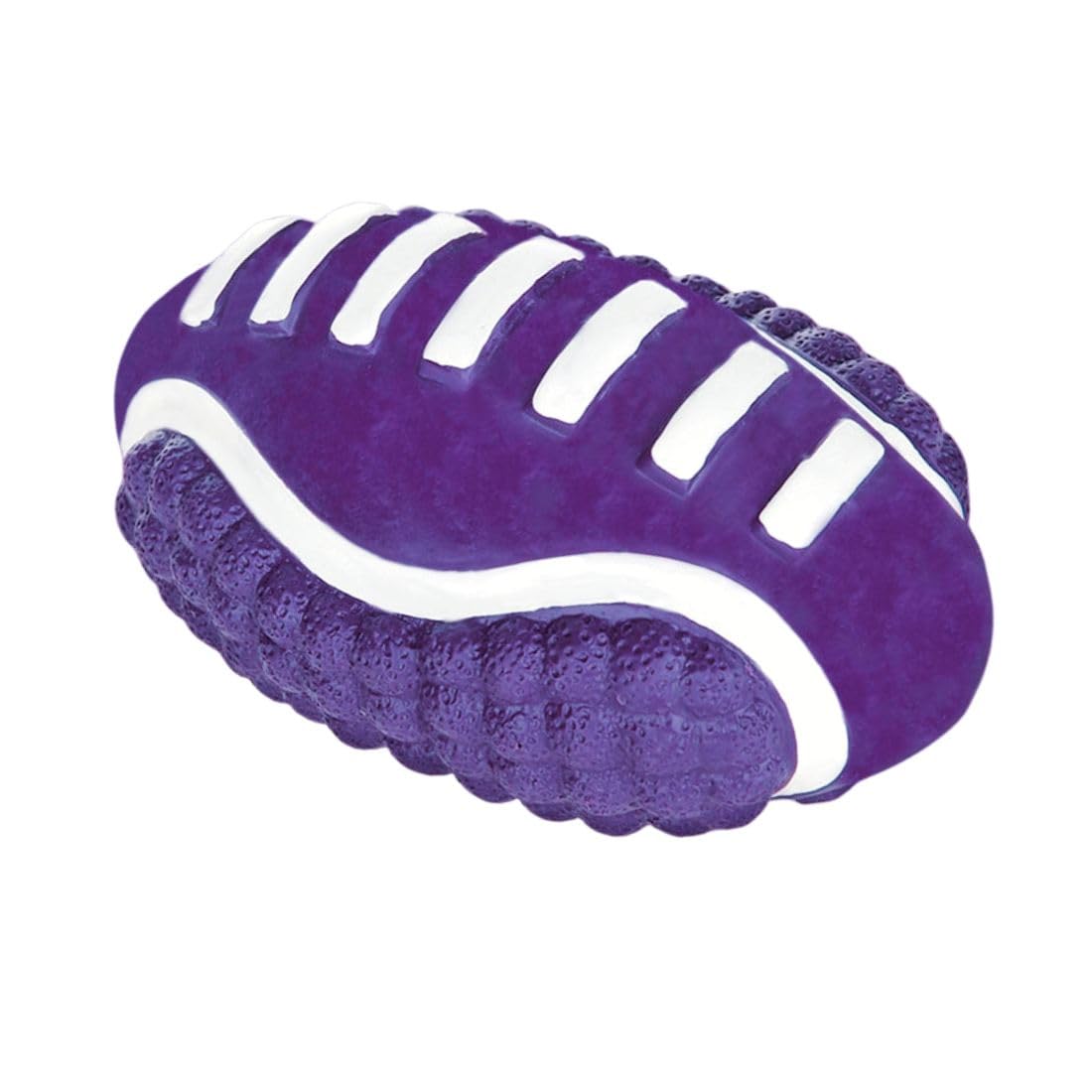 Pet Fun Durable Rubber Dog Chew Toy  Textured Football Design For Small & Medium Dogs  Squeaky, Bouncy & NonToxic  Pet Play 