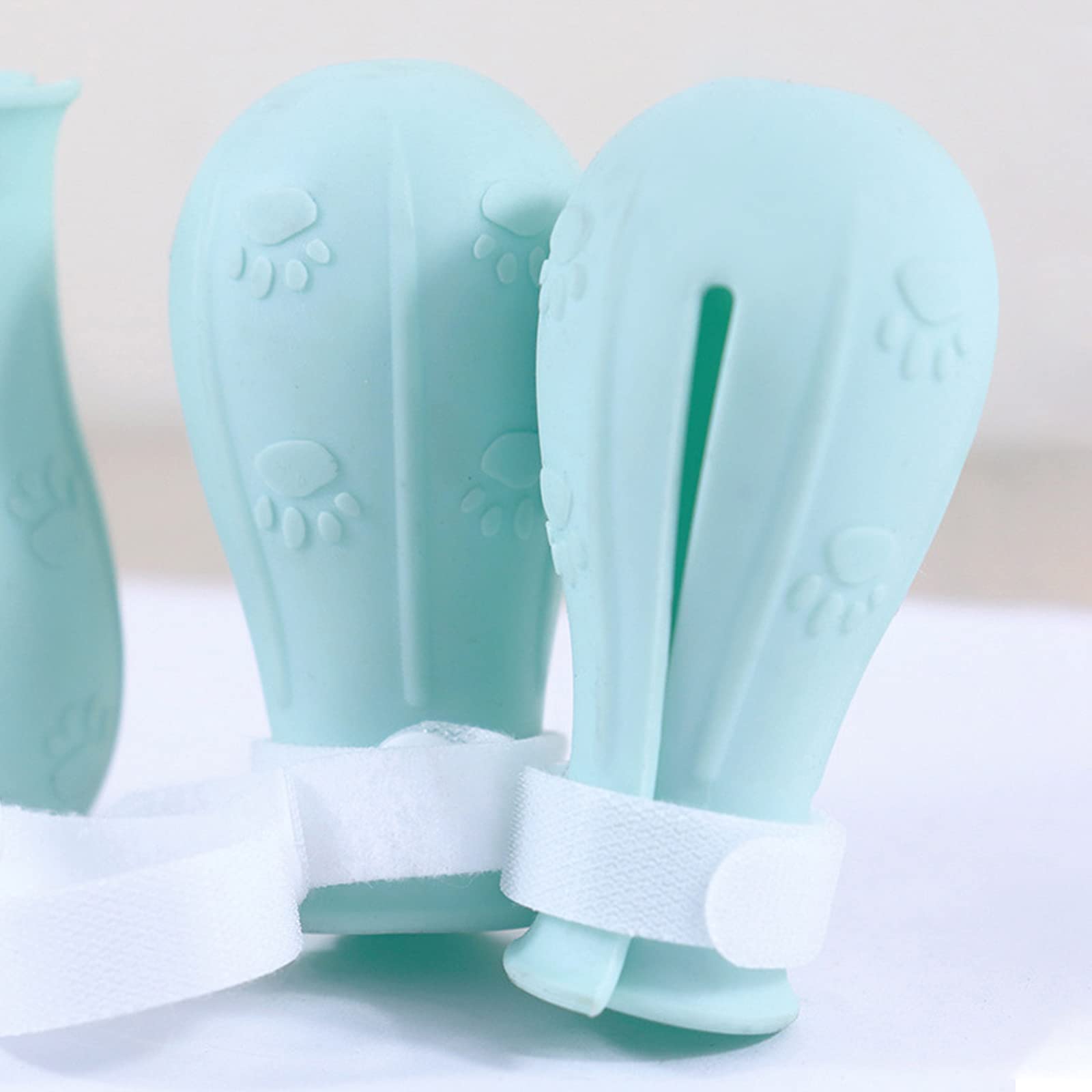4Pcs Cat Boots For Cats Only Paw Covers Protectors Claws Shoes Paws Wound Boot Silicon Anti Scratch Cat Mittens For Bathing, Nai
