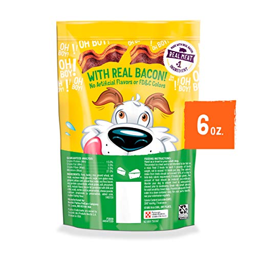 Purina Beggin Dog Treats, Fun Size With Bacon and Cheese Flavor - (6) 6 oz. Pouches