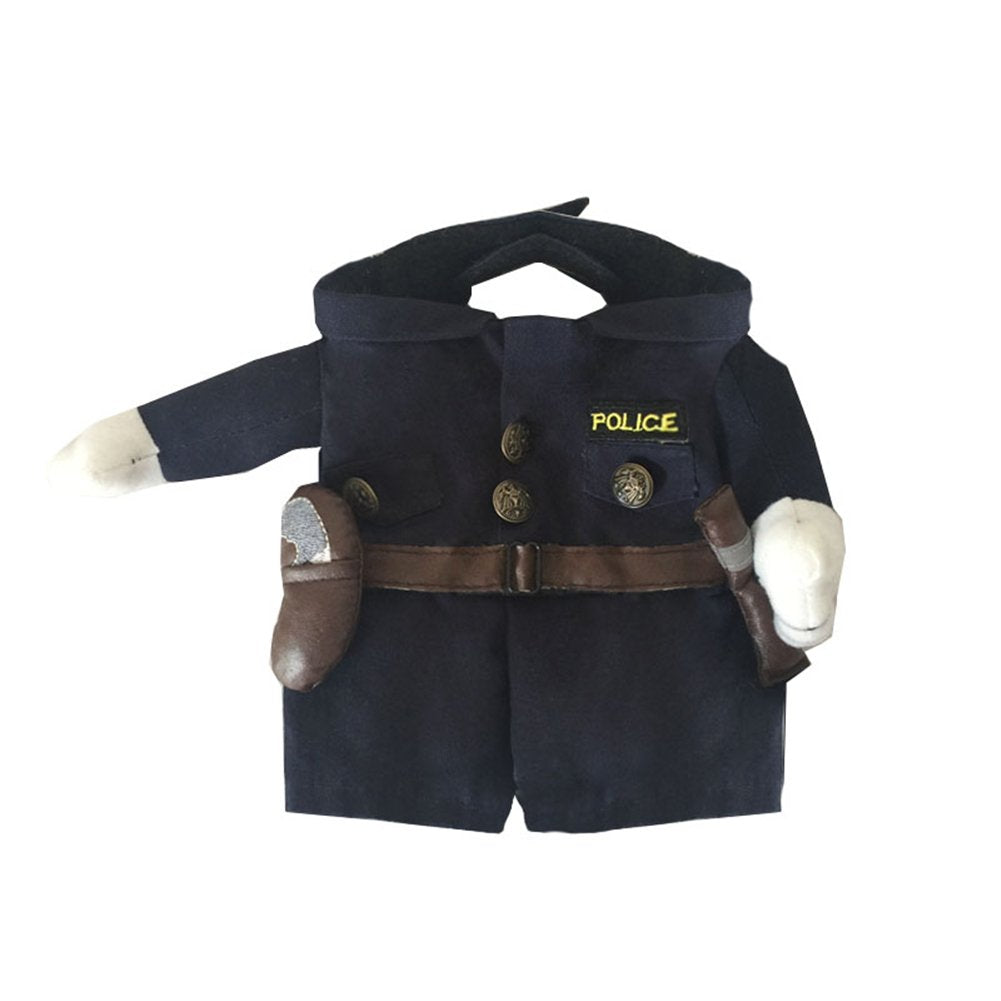 Nacoco Pet Policeman Costumes Dog And Cat Halloween Suits (X-Large)