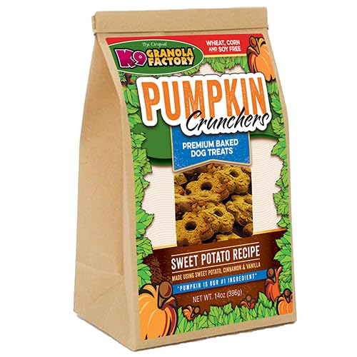 K9 Granola Factory Pumpkin/Sweet Potato With Carrot And Parsley Crunchers, 14 Ounces Per Pack