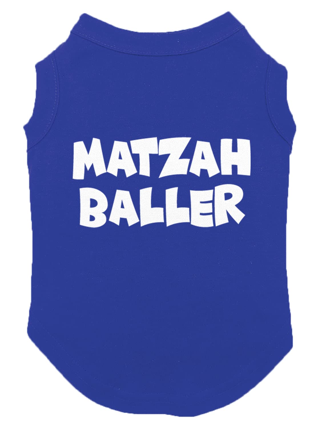 Matzah Baller - Matzo Hanukkah Passover Seder Dog Shirt (Royal Blue, 2X-Large)
