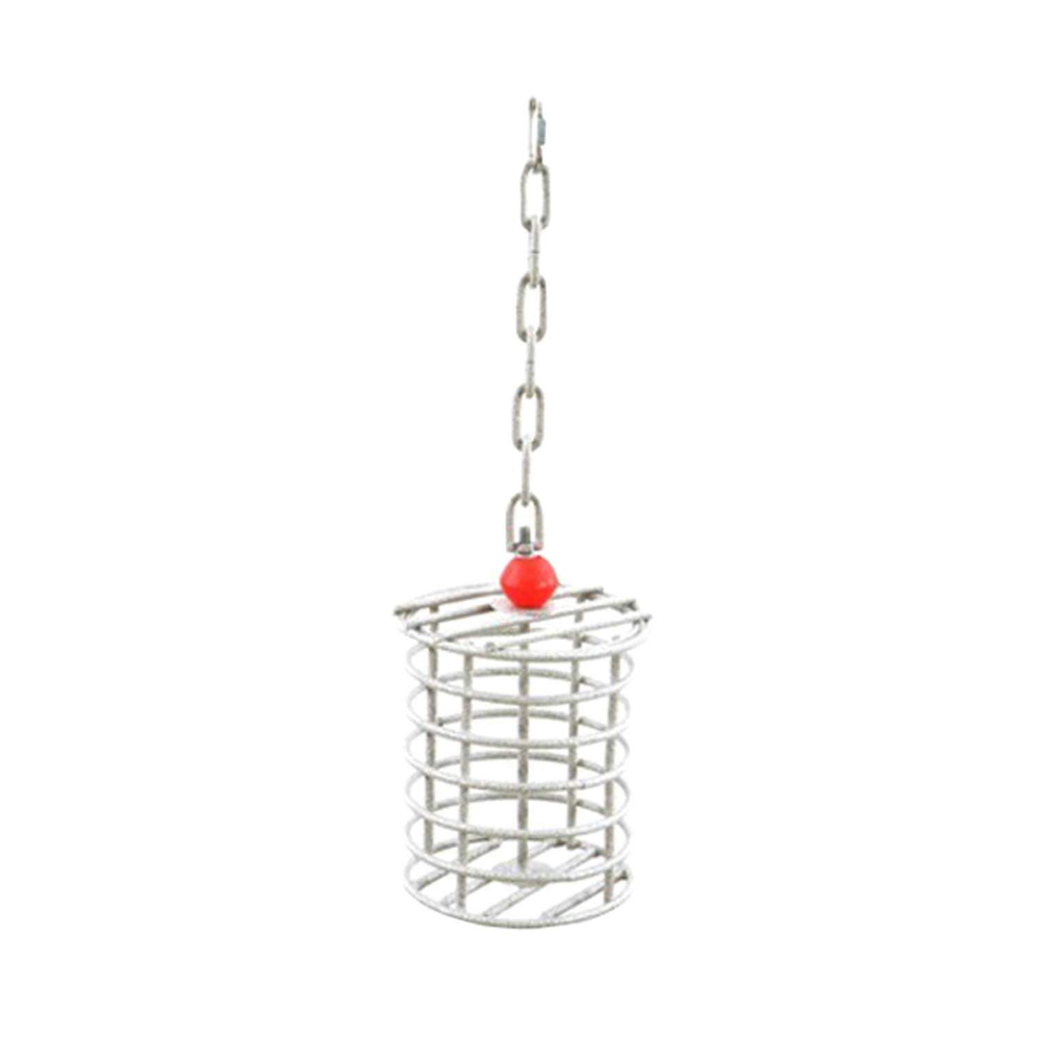 Small Round Bird Toy Feeder Color: Black