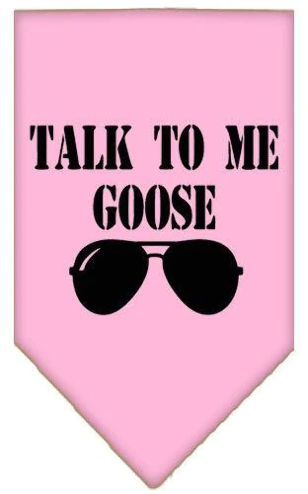 Pet and Dog Bandana Screen Printed, Talk to Me Goose Orange Large