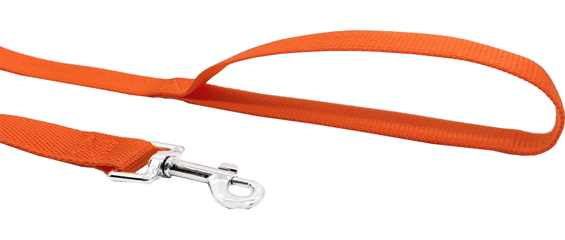 Nylon Training Dog Leash For Small Medium Large Dogs, 15Ft 20Ft 30Ft 50Ft Long Leash Dog/Puppy Lead For Obedience Recall Training, Camping (20Ft, Orange)