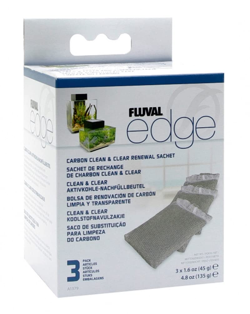 Fluval Edge Carbon Clean & Clear Renewal Sachets - 3-Pack
