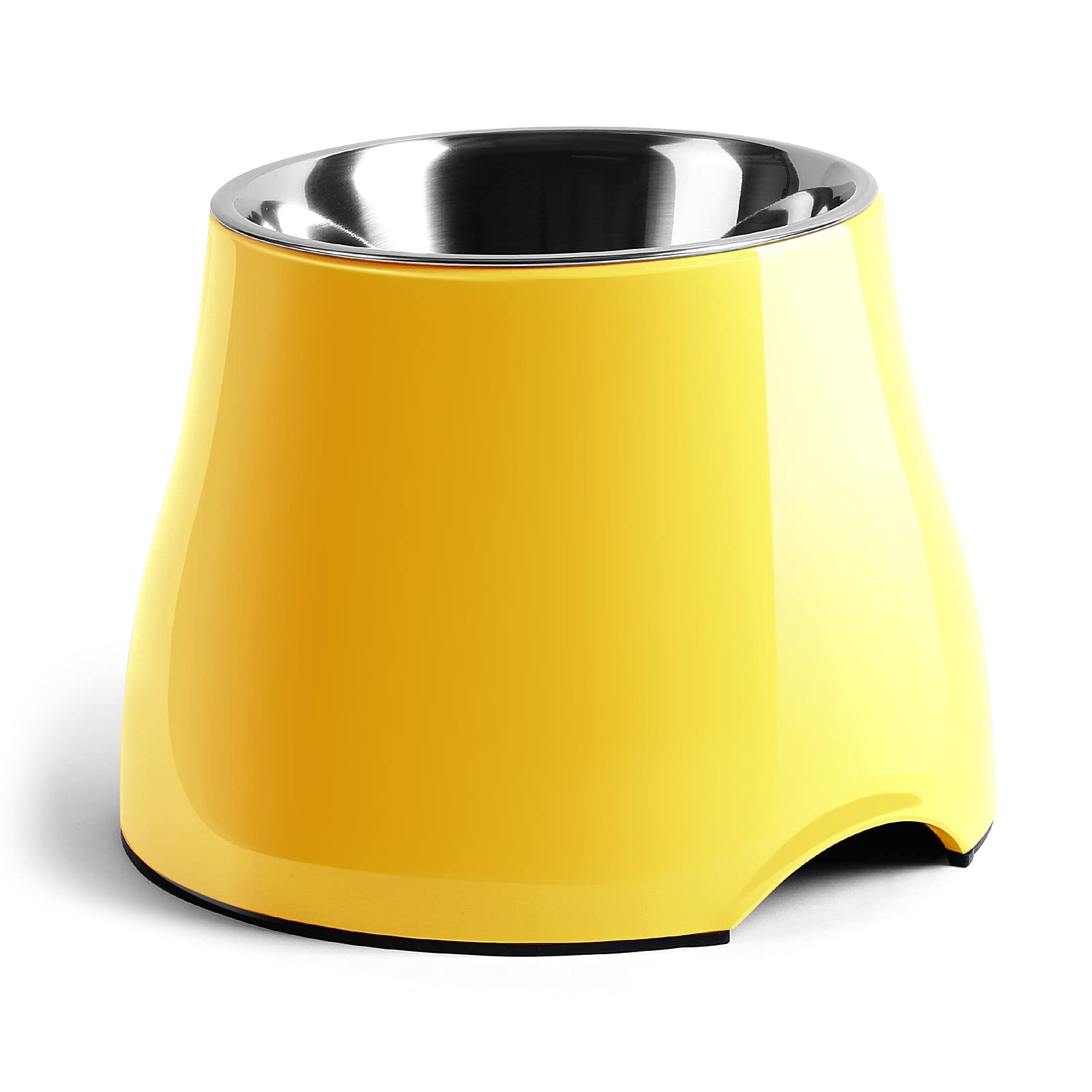 yoken Elevated Dog Bowls, [Prevention of Vertebrae Disease] [Super Non-Slip] Dog Bowl with Stainless Steel Bowl, High Capacity D