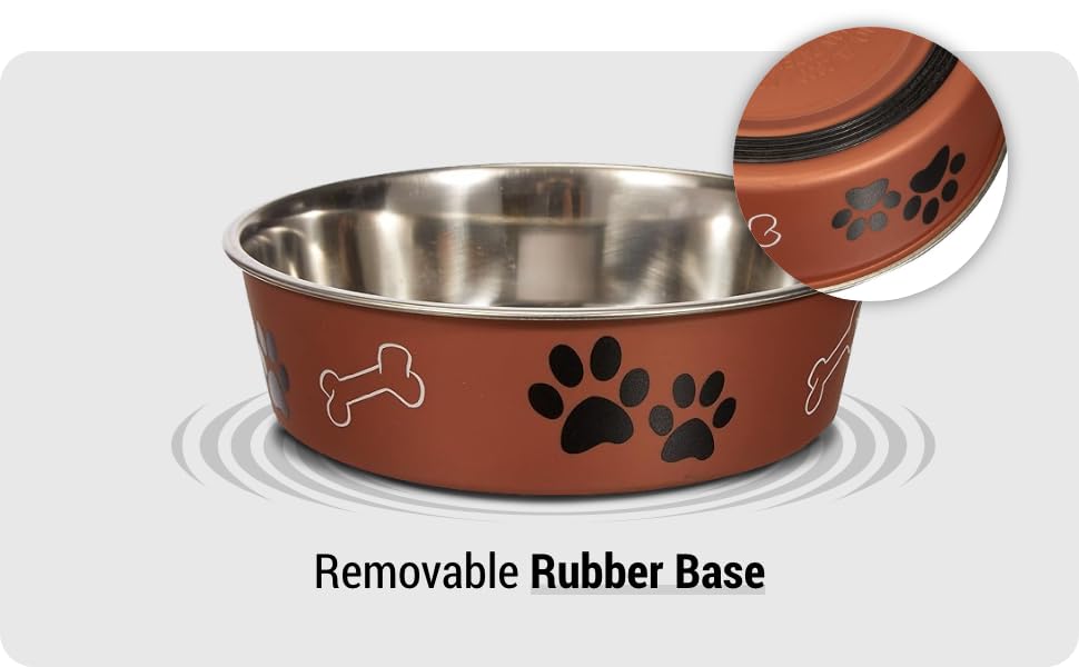 Loving Pets Bella Dog Bowl Size: Medium (2.25' H X 6.75' W X 6.75' D), Color: Murano Blue