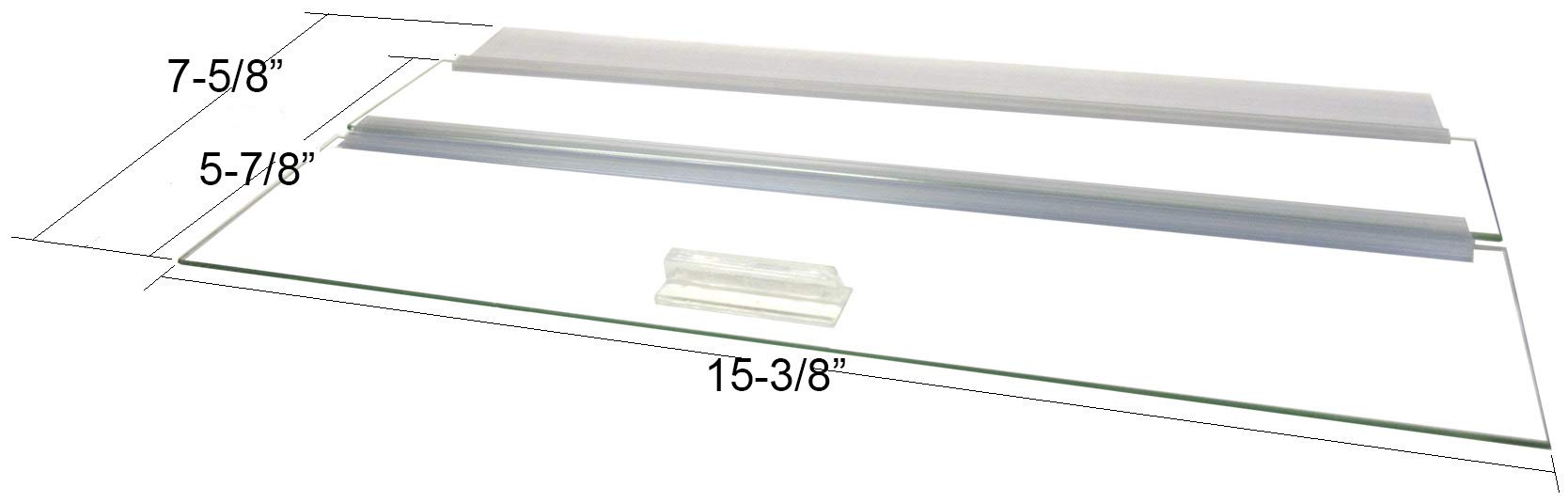 Aquarium Glass Canopies for Aquariums with & Without Center Braces, 5 to 360 Gallon Aquariums. Carefully Select Size and Match E
