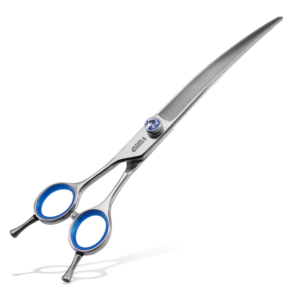 Left Handed Curved Scissors For Dog Grooming 7' Downward Professional Curved Shears Dog Grooming For Poodle Pet Cat Face Japan 